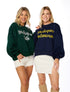 BALLOON SLEEVE GAME PULLOVER
